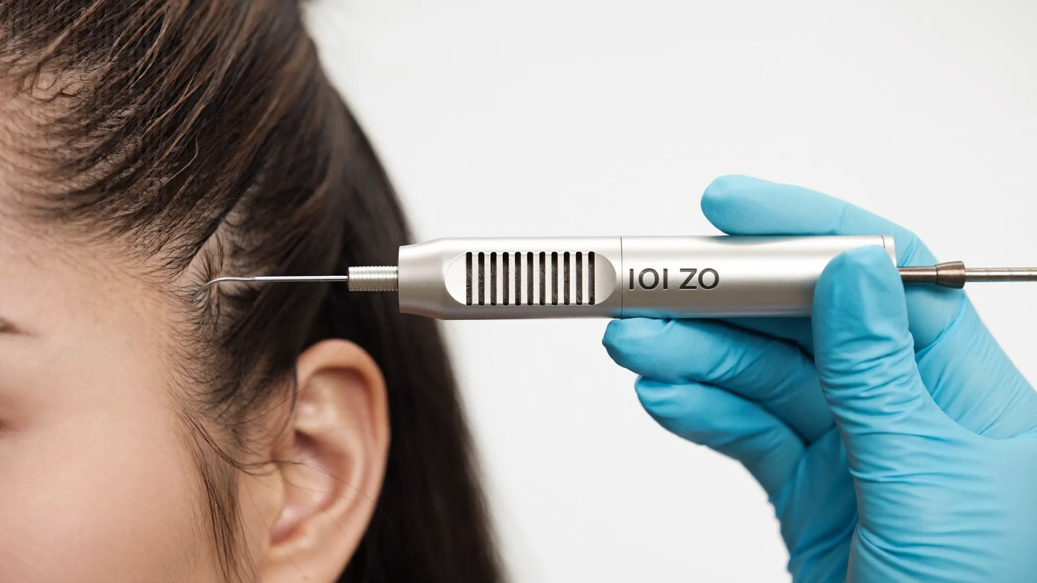 Implanter-Pen bei der DHI Haartransplantation für die direkte Einpflanzung der Haarwurzeln